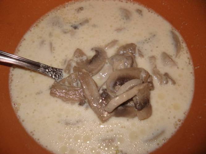 Молочный суп "Грибной"