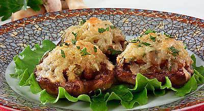 Фаршированные шампиньоны"Праздничные"