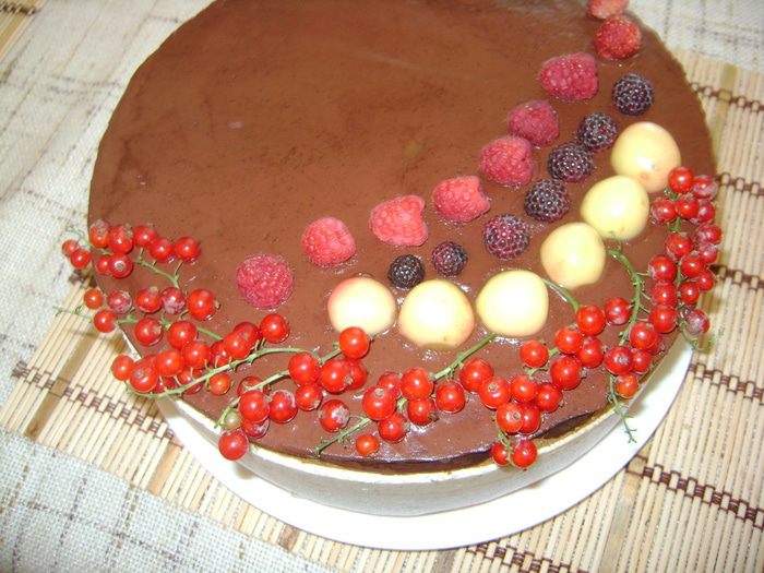 Торт "Птичье молоко с бананом"