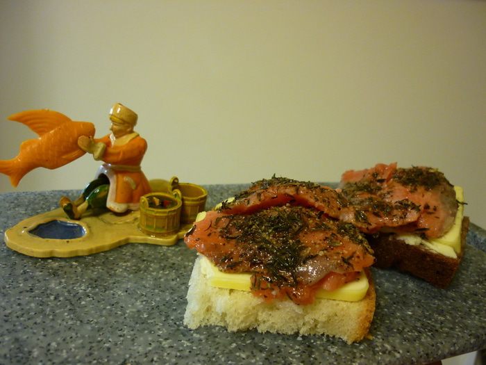 Красная рыба "По-сазоновски" с тимьяном