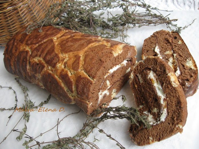 Бисквитный рулет "Жираф"