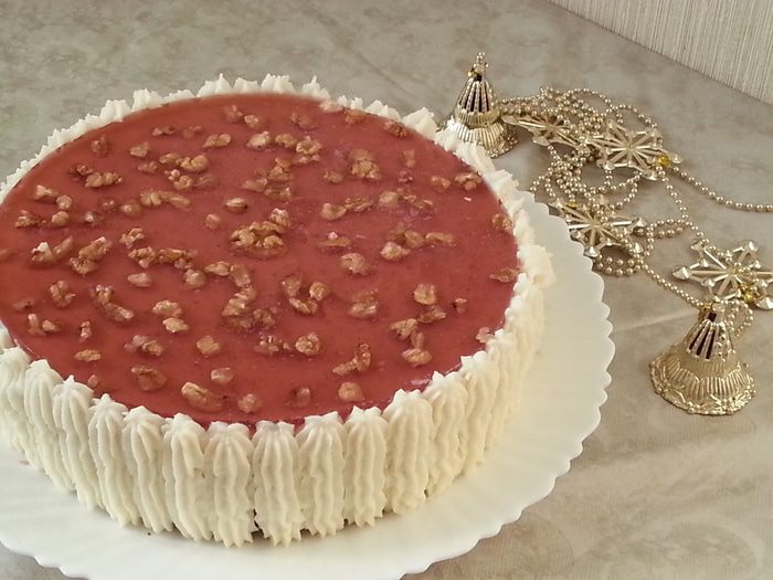 Торт "Клубника со сливками"