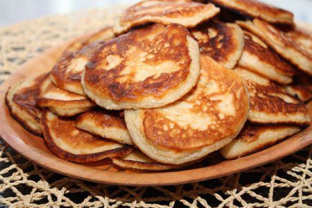 Оладьи с яблоками