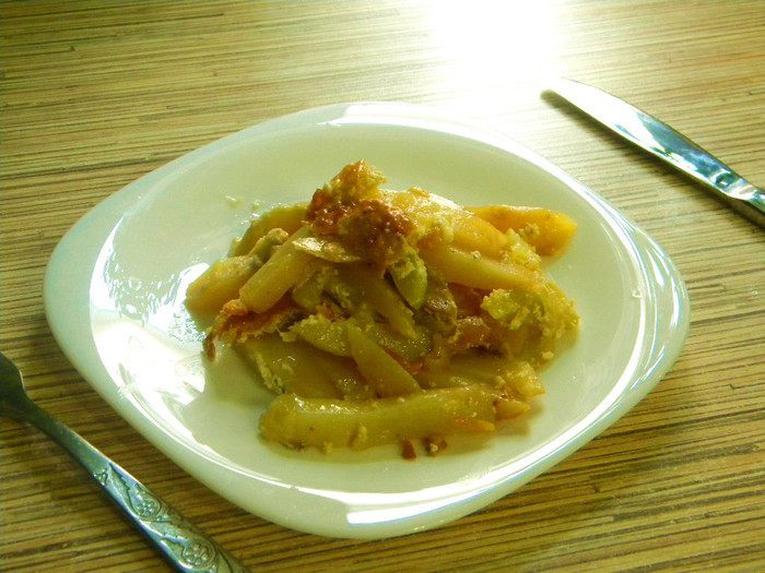 Весенний запеченный картофель со свининой