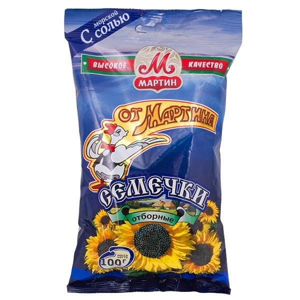 Семечки подсолнечника жареные «От Мартина» отборные с морской солью 100г